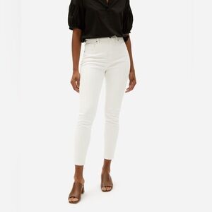 EVERLANE White High Waisted Skinny Ankle Jeans Size 26